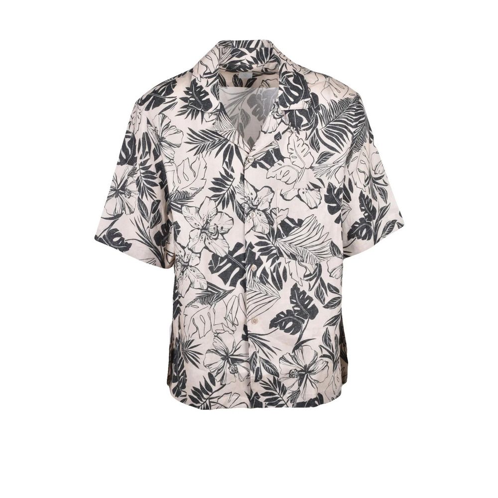 ELEVENTY Cream Linen Shirt
